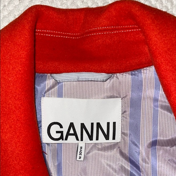 Ganni Cropped Wool Blend Zip Jacket - Picture 7 of 12